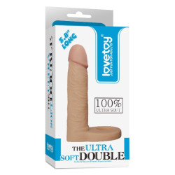 LoveToy Double gode Cockring - 12.5 x 2.9 cm Flesh